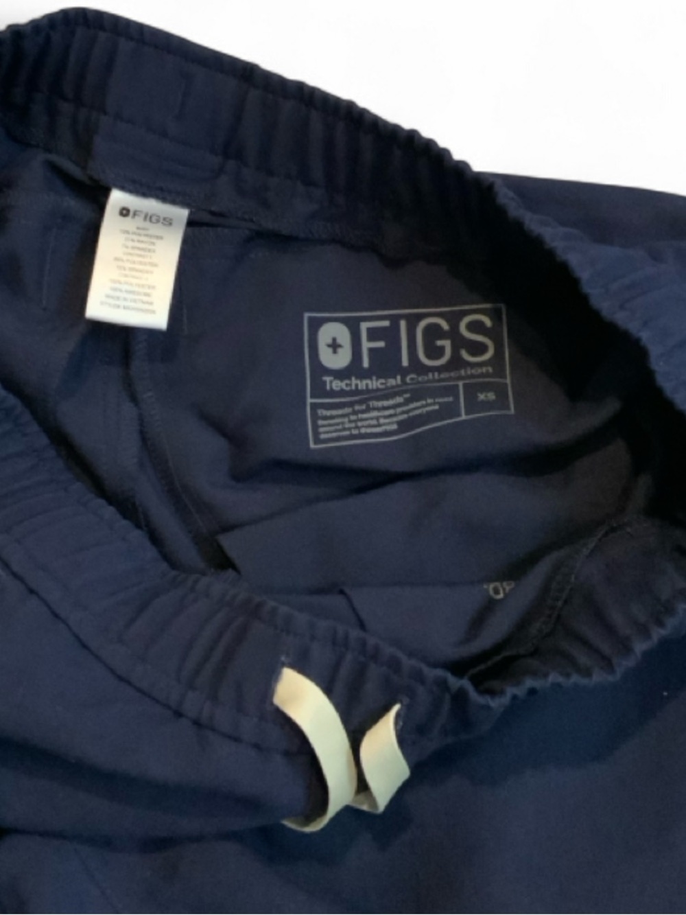 Figs Navy Scrub Pants Jogger Style Women's XS - Picture 3 of 7